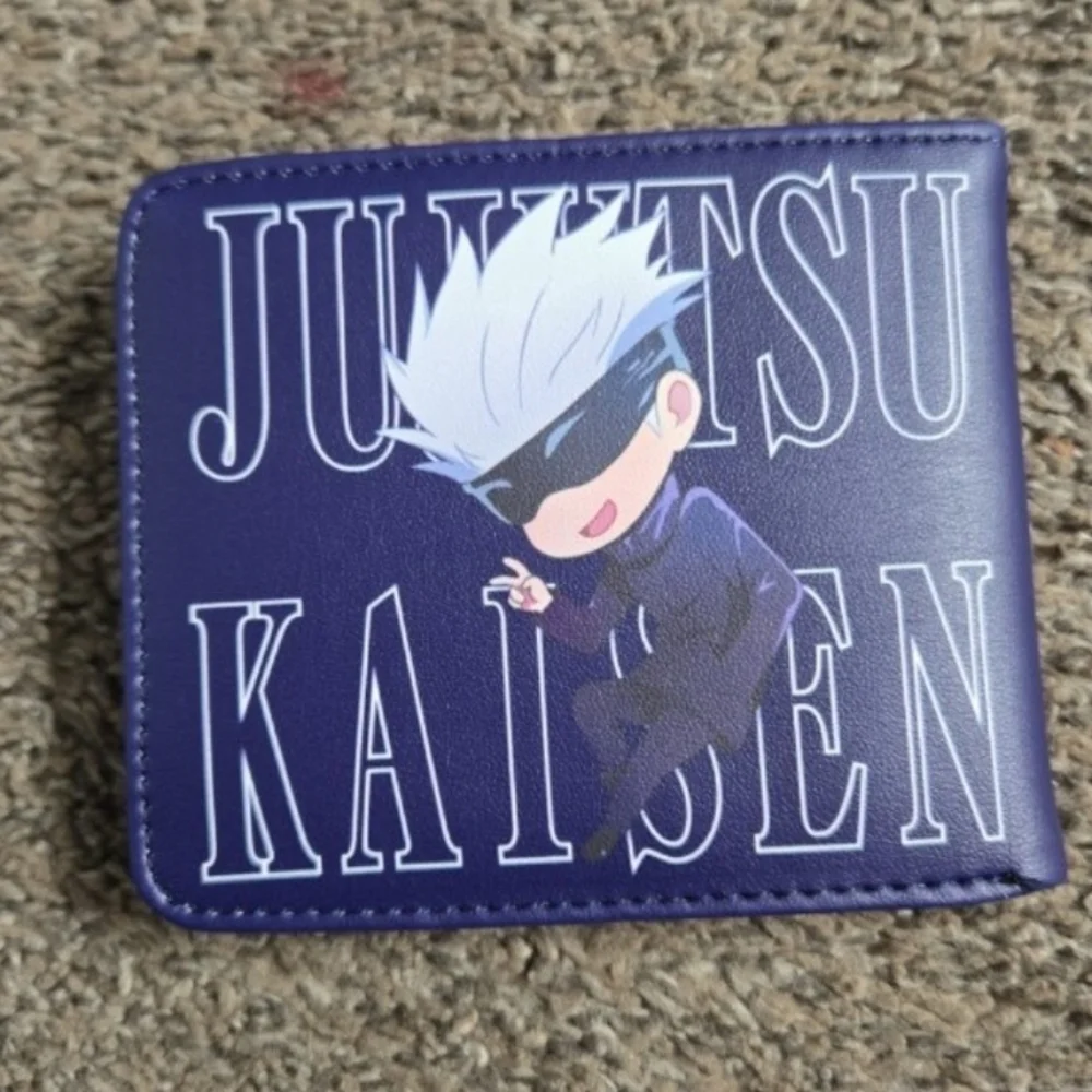 New jujutsu kaisen anime manga leather wallet